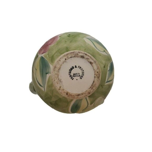 8" Wide Hand Painted Grapes Large Pitcher Made In Portugal Crate Barrel Frutuoso - Picture 4 of 4